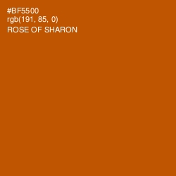 #BF5500 - Rose of Sharon Color Image